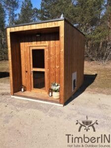 Moderne Mini Außensauna Gartensauna (44)