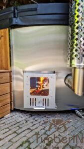 Badezuber Badefass Hot Tube Mit Whirlpool Holzofen – TimberIN Rojal (2)