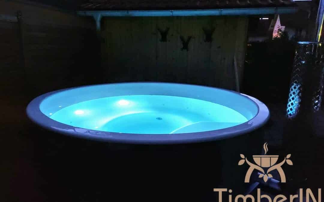 Badetonne Badebottich Hot Tube GFK Mit Whirlpoolfunktion (5)