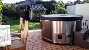 Badezuber Badefass GFK Mit Smart Pelletofen