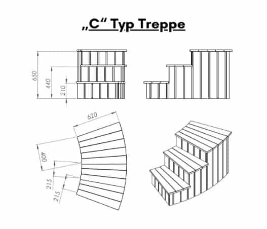 C Typ Treppe
