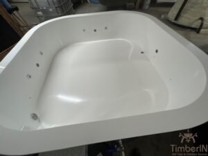 Badetonne Badebottich QUATTRO eckig quadratisch rechteckig viereckig 160 TimberIN Nordic Square™ (5)