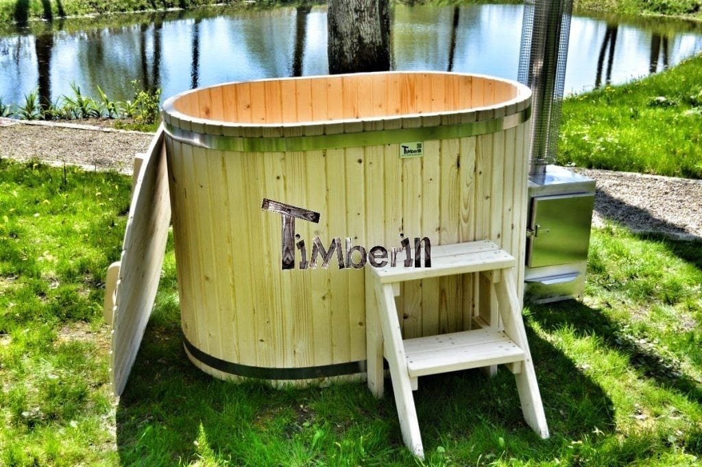 101 Holzerne Badetonne für 2 Personen - TimberIN