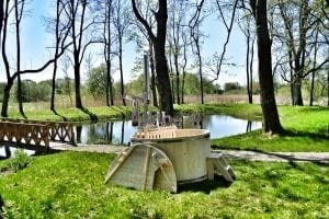 Holzbadetonne Basic Modell mit Innen oder Aussenofen 1