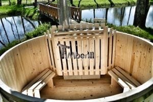 Holzbadetonne Basic Modell mit Innen oder Aussenofen 24