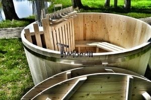 Holzbadetonne Basic Modell mit Innen oder Aussenofen 25