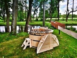 Holzbadezuber Sibirische Fichte oder Larche 4