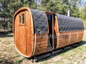 Quadratische Aussensauna Mit Holzofen Und Vorraum (28)