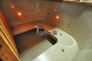 Luxus QUADRATISCHE Hot Tub mit Kunststoffeinsatz 141