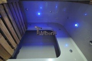 Luxus QUADRATISCHE Hot Tub mit Kunststoffeinsatz 161