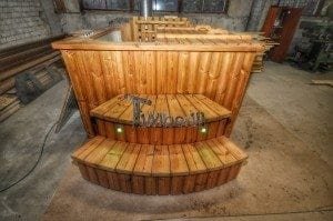 Luxus QUADRATISCHE Hot Tub mit Kunststoffeinsatz 201