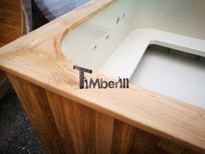 Hot tub mit Holzbefeuerung eckig Modell 19