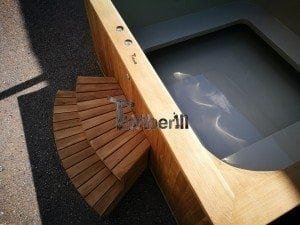 Hot tub mit Holzbefeuerung eckig Modell 29