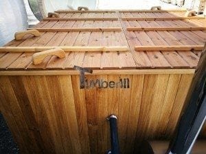 Hot tub mit Holzbefeuerung eckig Modell 42