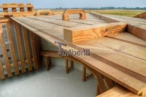 Luxus Holz Thermo Badefass mit Kunststoffeinsatz 6