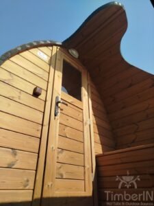 Gartensauna Pod mit Jacuzzi Whirlpool 34 TimberIN Nordic Pod Duo (1)