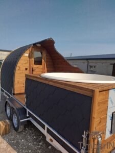 Gartensauna Pod mit Jacuzzi Whirlpool 43 TimberIN Nordic Pod Duo (10)