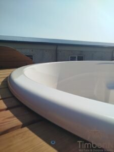 Gartensauna Pod mit Jacuzzi Whirlpool 26 TimberIN Nordic Pod Duo (15)
