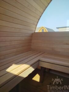 Gartensauna Pod mit Jacuzzi Whirlpool 33 TimberIN Nordic Pod Duo (22)