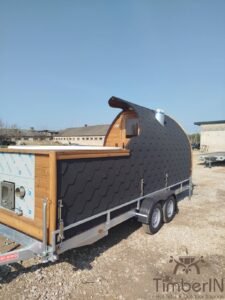Gartensauna Pod mit Jacuzzi Whirlpool 36 TimberIN Nordic Pod Duo (3)