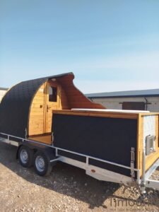 Gartensauna Pod mit Jacuzzi Whirlpool 39 TimberIN Nordic Pod Duo (6)