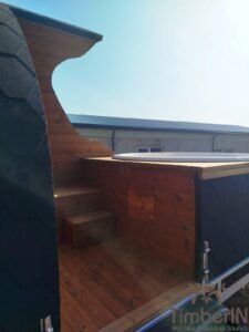 Gartensauna Pod mit Jacuzzi Whirlpool 40 TimberIN Nordic Pod Duo (7)