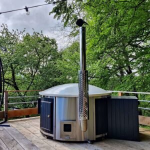Integrierter Holzofen für Whirlpool – 30 kW aus 316er Edelstahl