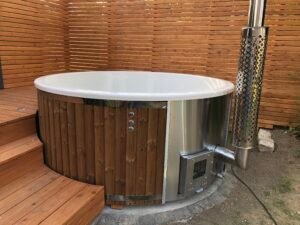 Integrierter Holzofen für Whirlpool – 30 kW aus 316er Edelstahl