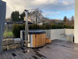 Integrierter Holzofen für Whirlpool – 30 kW aus 316er Edelstahl