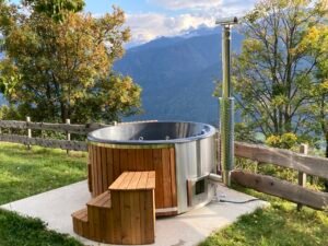 Integrierter Holzofen für Whirlpool – 30 kW aus 316er Edelstahl