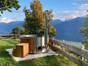 Integrierter Holzofen für Whirlpool – 30 kW aus 316er Edelstahl