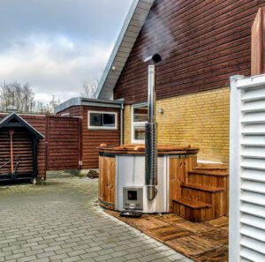 Integrierter Holzofen für Whirlpool – 30 kW aus 316er Edelstahl